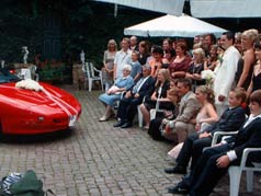 Feier im Innenhof